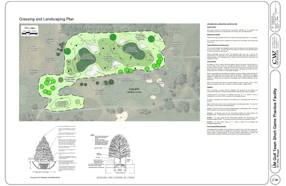 UM Golf SGA Grassing and Landscaping Plan