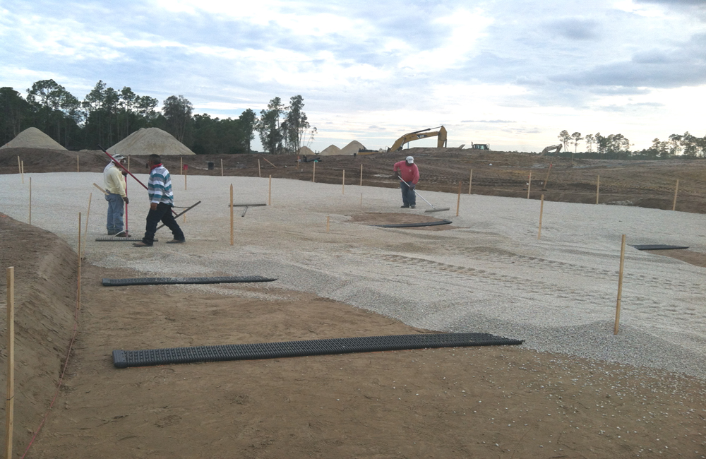 Green Construction-Gravel Layer Installation