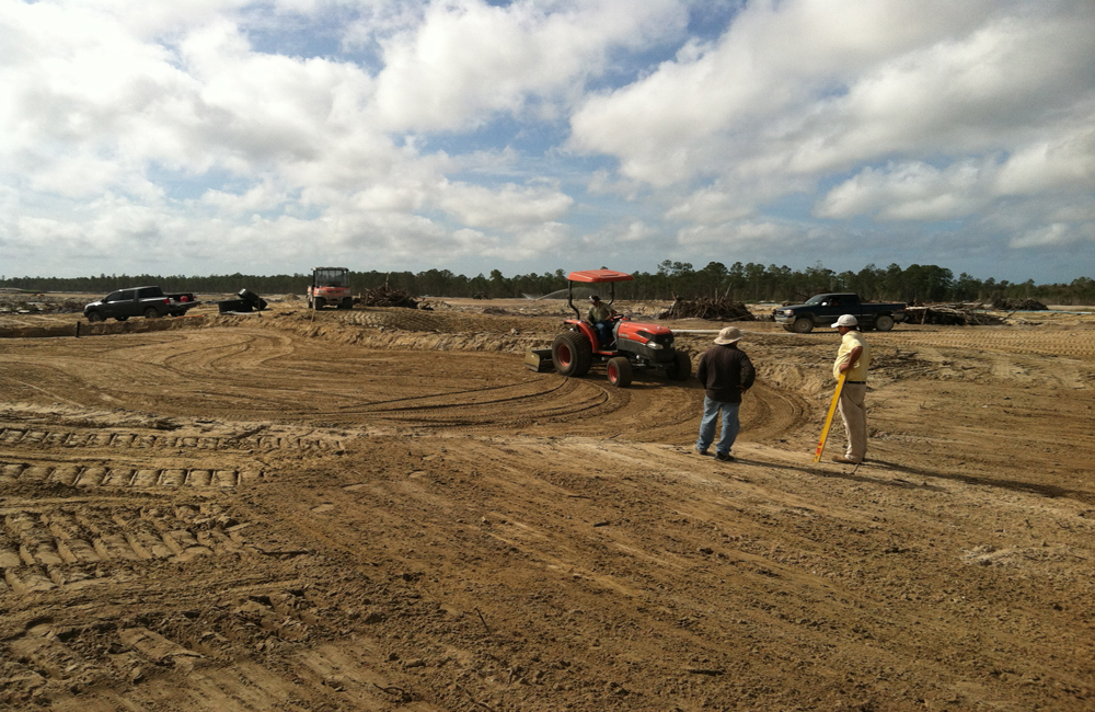 Green Subgrade Shaping w Box Blade